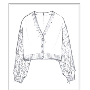 Hand Knitting Pattern - Annir cardigan